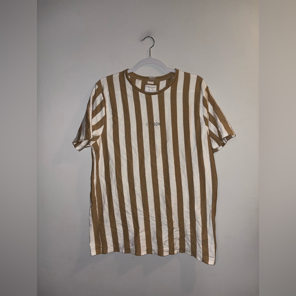 Denim & Flower | Tan Striped Tee (Men’s)